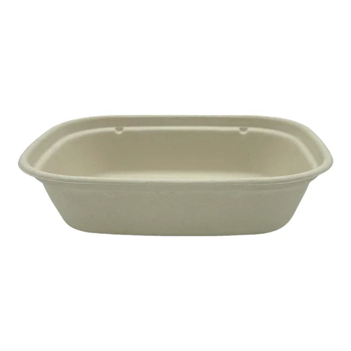 1100ml Rectangle Bagasse Container (Base) FreshPack Solutions Ltd