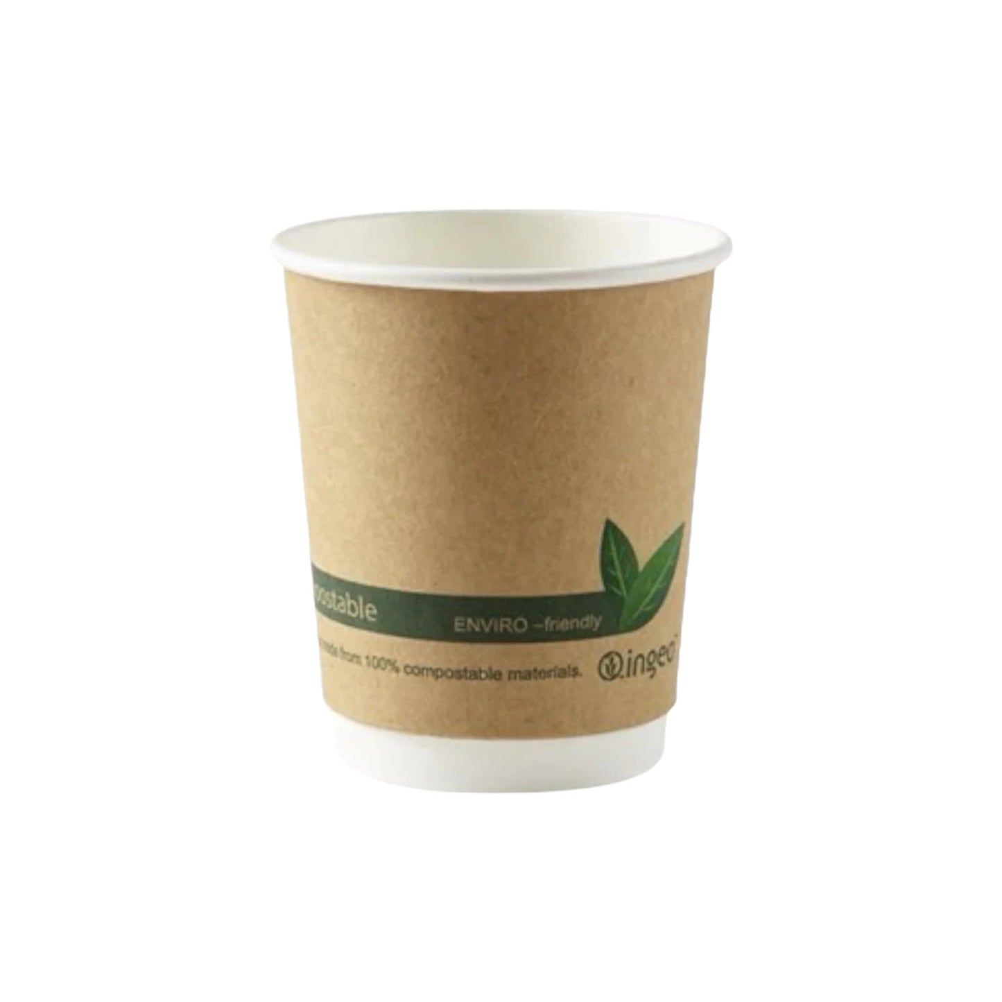 Kraft Compostable Double Wall Paper Cups ( 2 Sizes) FreshPack Solutions Ltd