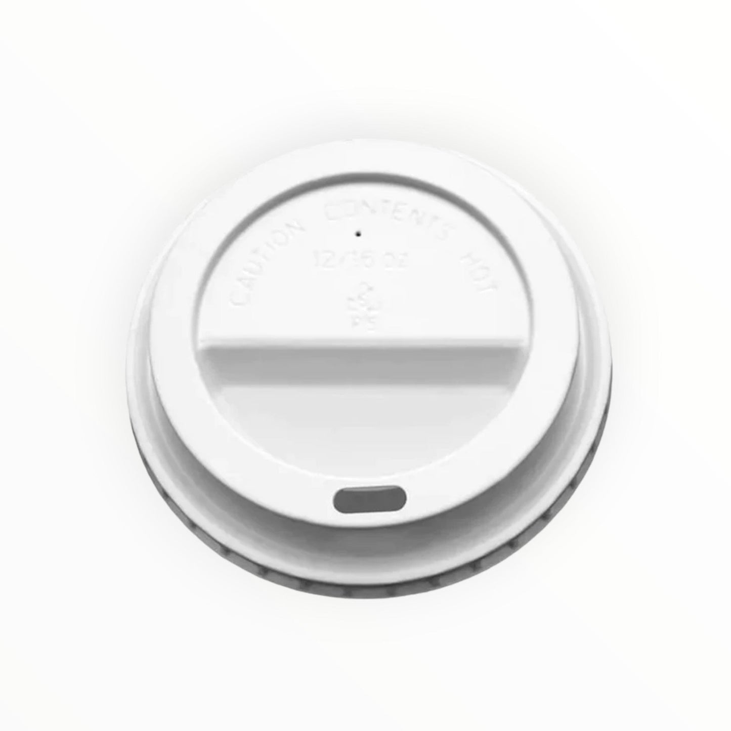 12/16oz Sip Thru White Lids