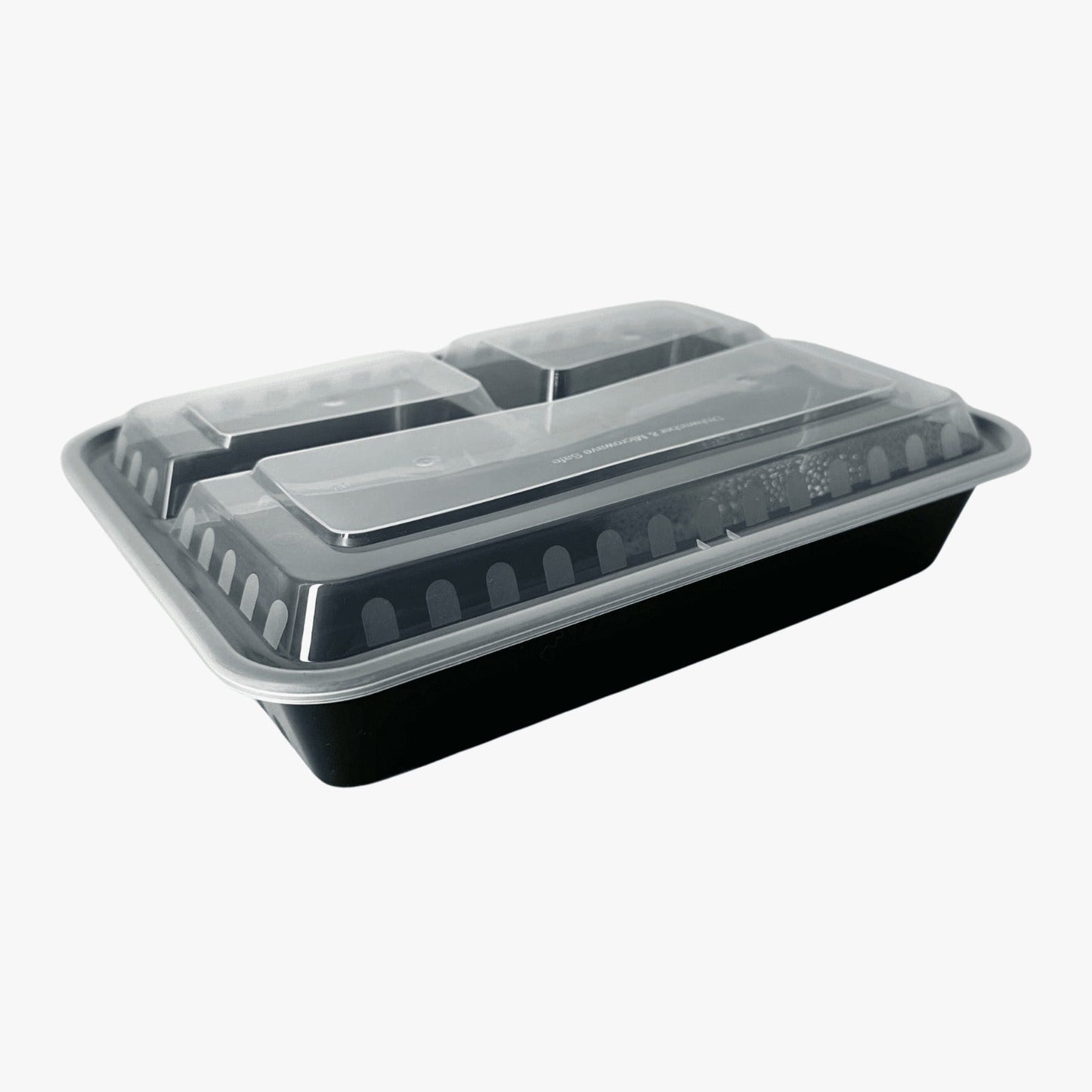 Rectangle Black Microwave Container with Clear Lid (8 Sizes) FreshPack Solutions Ltd