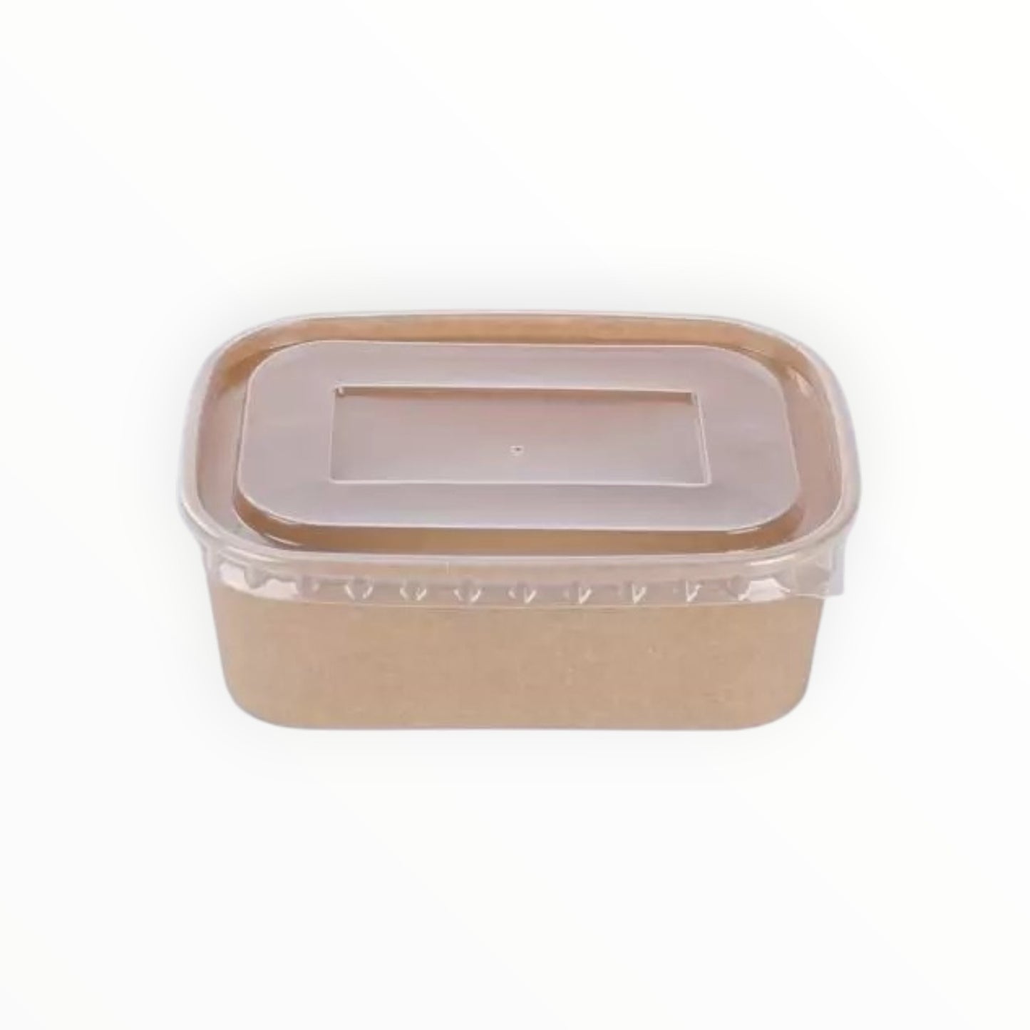 Rectangular Kraft Bowl Base with Lids ( 650ml)