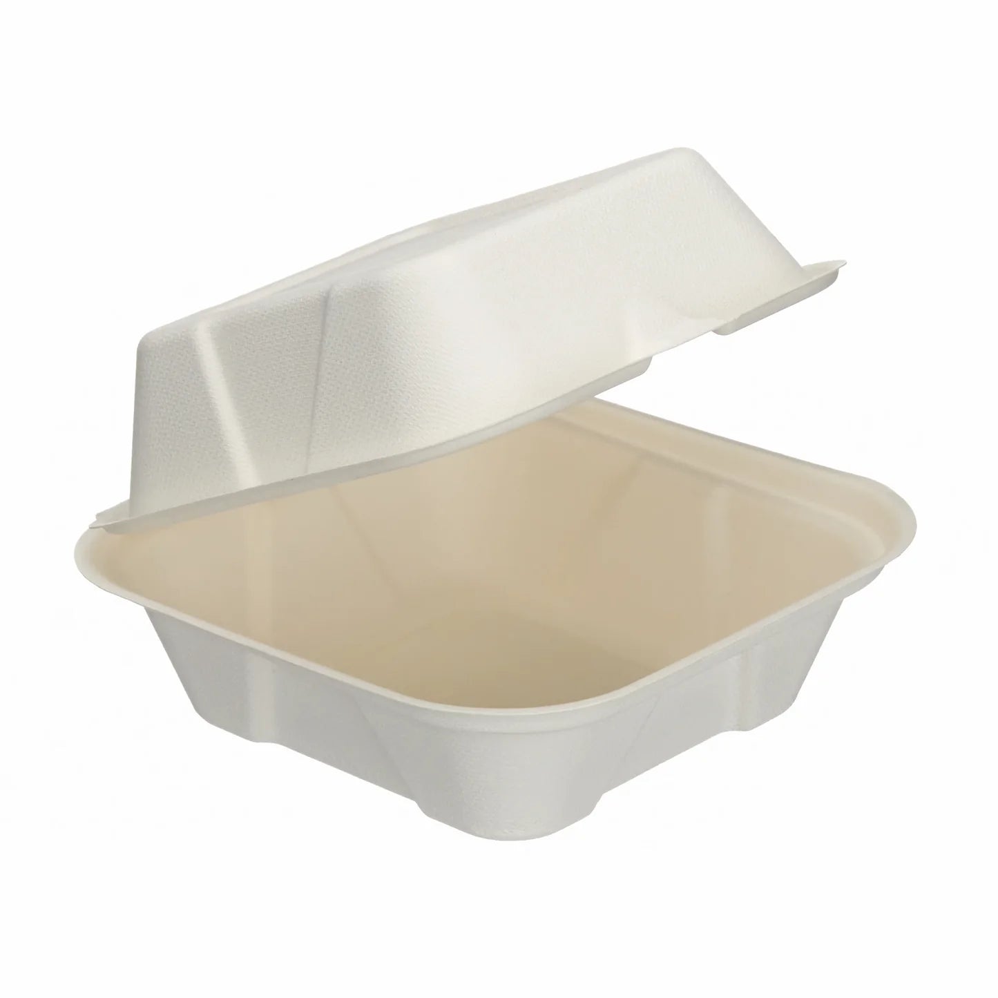 6x6″ Bagasse Compostable Burger Box