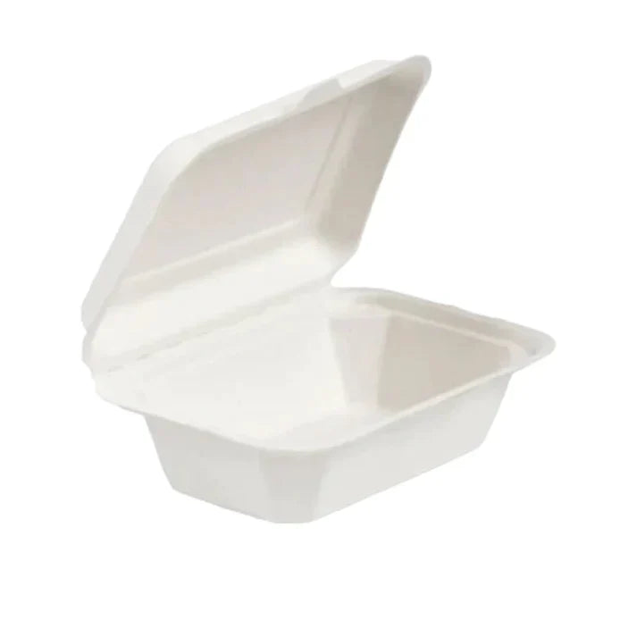 7 x 5 Bagasse Clamshell Lunch Box FreshPack Solutions Ltd