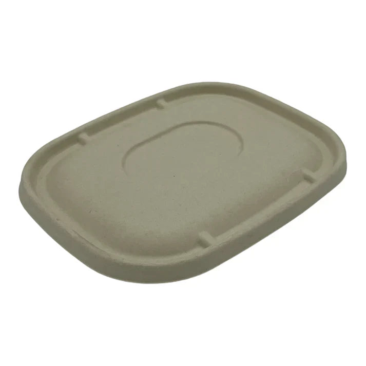 Bagasse Lids for 850ml Rectangle Container FreshPack Solutions Ltd