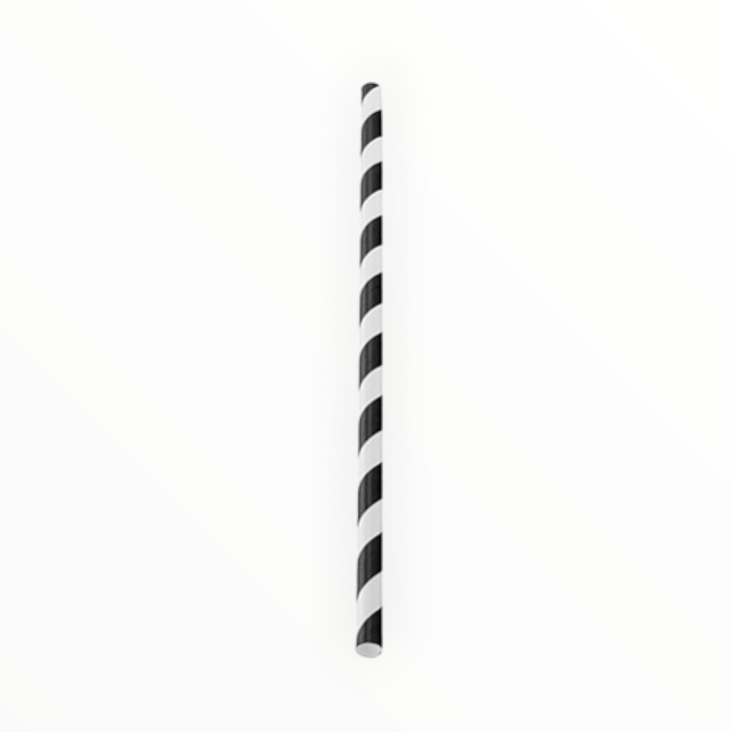 Black Stripe Paper Straws