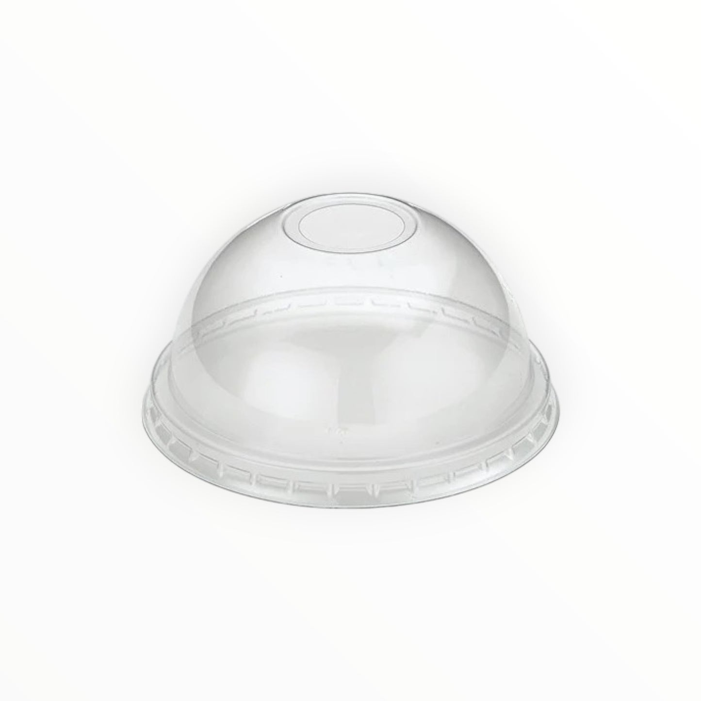 Clear Domed Lid For 12oz Clear rPET Smoothie Cup