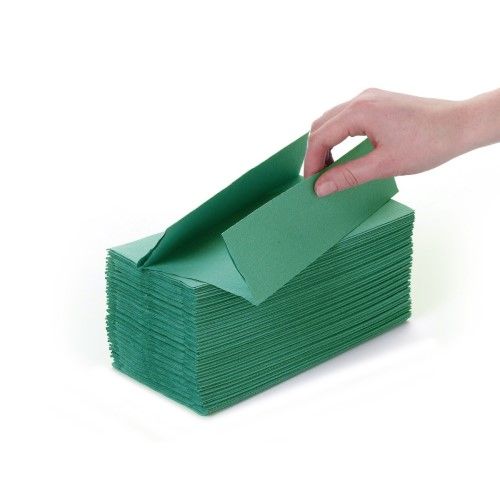 Green C-Fold 1ply Hand Towel FreshPack Solutions Ltd