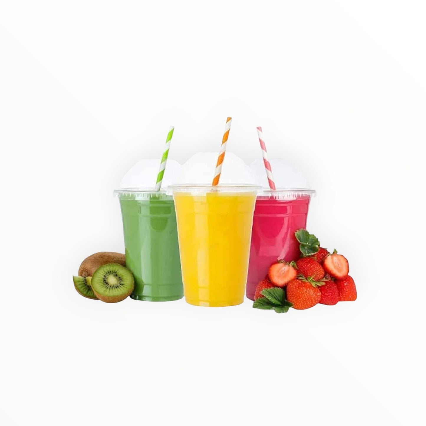10oz Clear Plastic Smoothie Cups