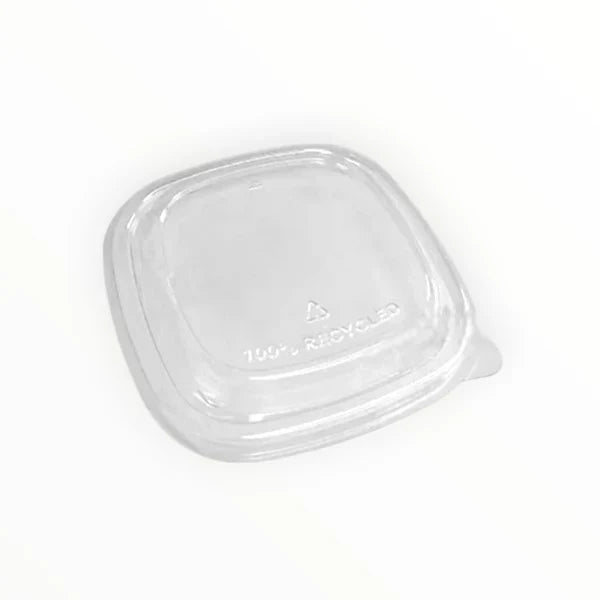 RPET Lid For 12/16oz Sabert Premium Square Bowl