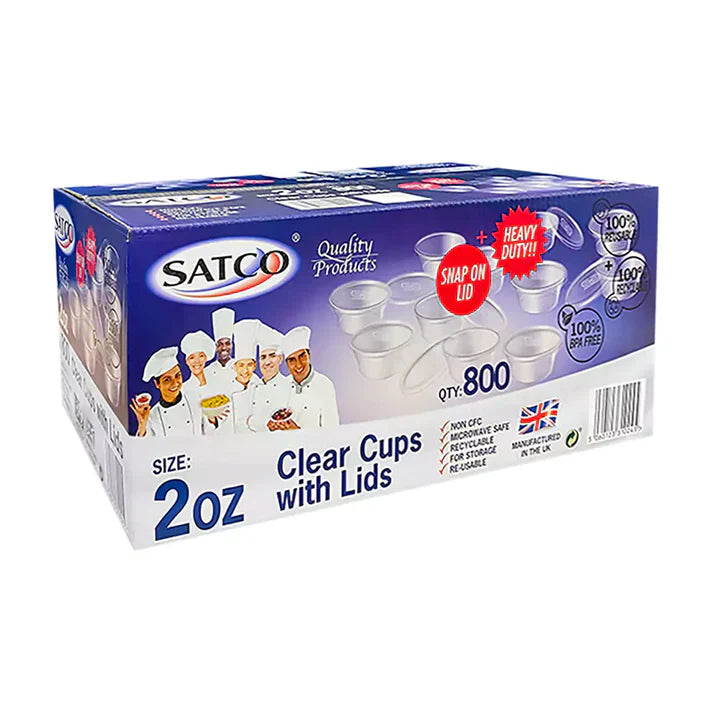 Satco Round Sauce pots with Lids(2 Sizes) FreshPack Solutions Ltd