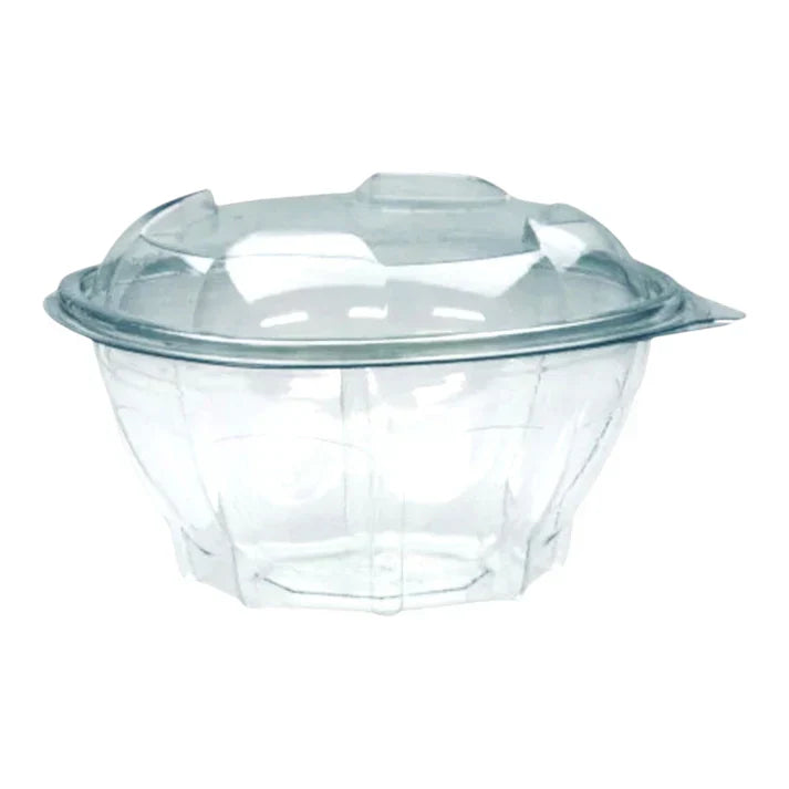 Somoplast Hinged Round Salad Bowl (7 Sizes) FreshPack Solutions Ltd