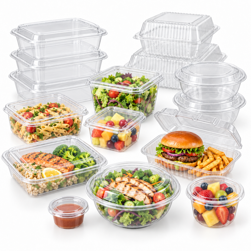 Heavy Duty Microwaveable Container with Lid ( 4 Sizes) FreshPack Solutions Ltd