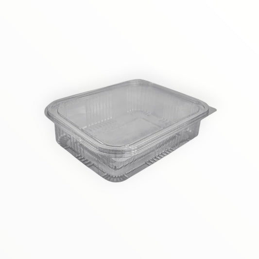 Somoplast 1100cc Clear Hinged Square Container Economy