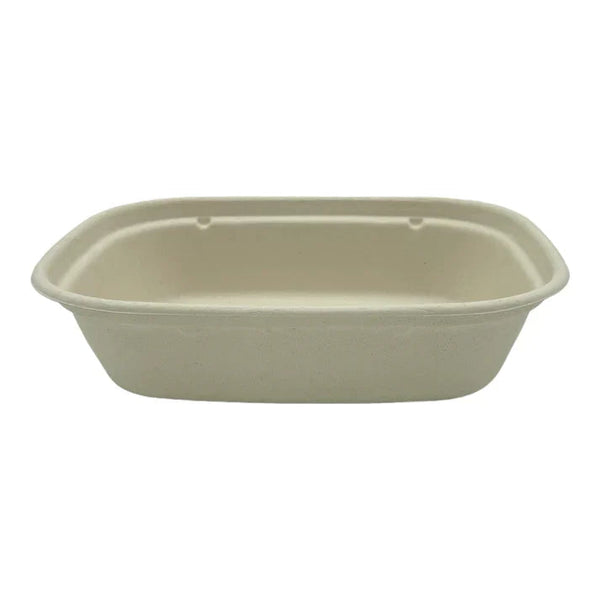 1100ml Rectangle Bagasse Container (Base) FreshPack Solutions Ltd