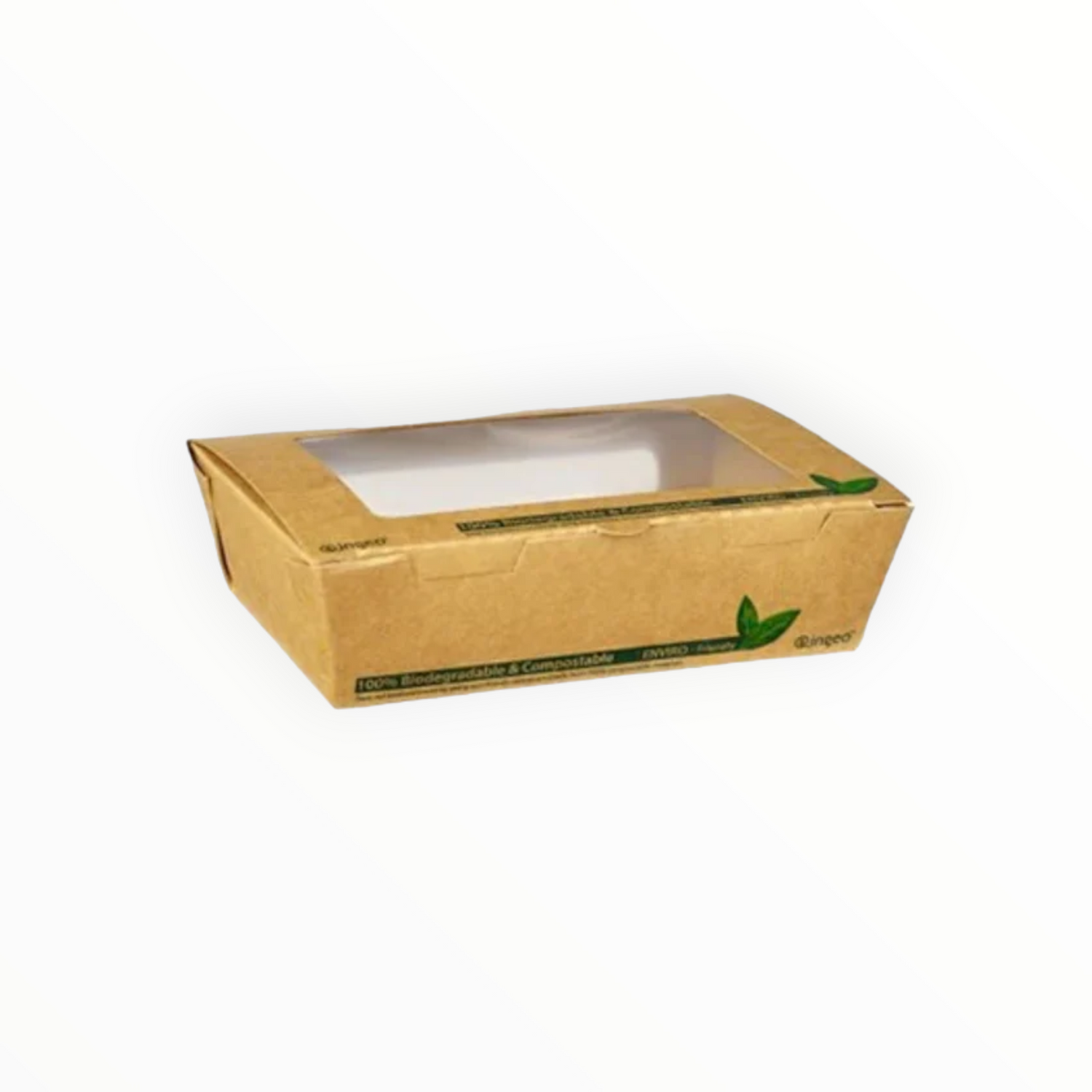 PLA Tuck Top Kraft Window Salad Boxes (3 Sizes) FreshPack Solutions Ltd