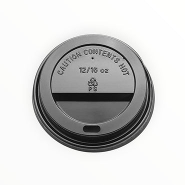 12/16oz Sip Thru Black Lids FreshPack Solutions Ltd