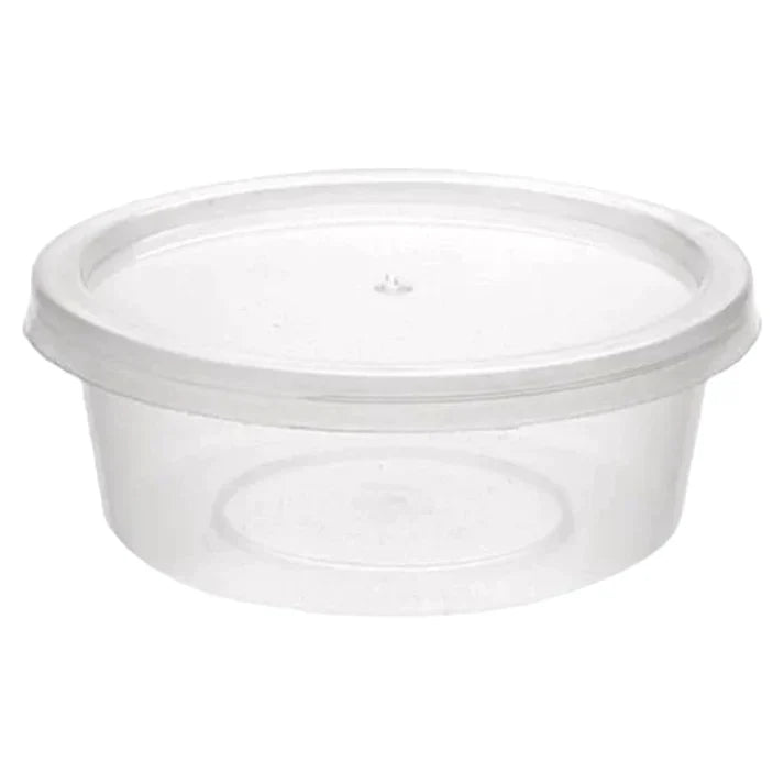 12oz Round Plastic Container with Lids FreshPack Solutions Ltd