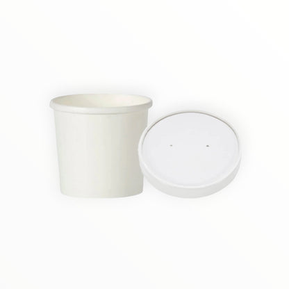 White Soup Container & Lid Combo(3 Sizes)