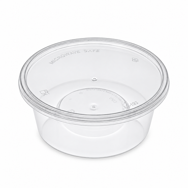 12oz Round Plastic Container with Lids FreshPack Solutions Ltd