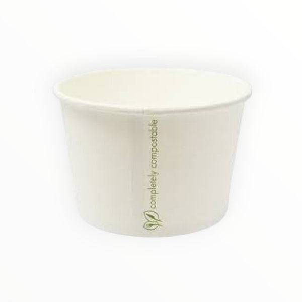 Ingeo White Compostable Soup Containers( 3 Sizes) FreshPack Solutions Ltd