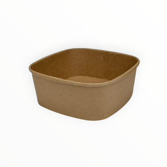 16oz Sabert Premium Square Kraft Bowl