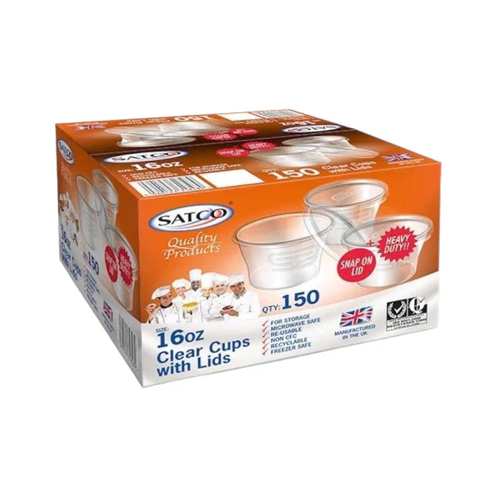 Satco Round Container with Lids(3 Sizes) FreshPack Solutions Ltd