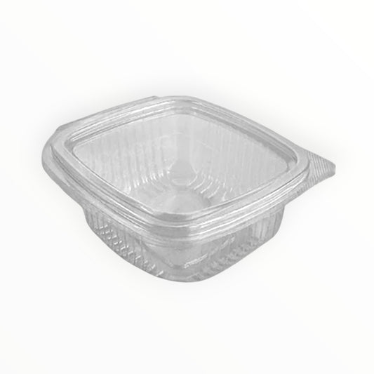 250cc Somoplast Clear Hinged Square Container