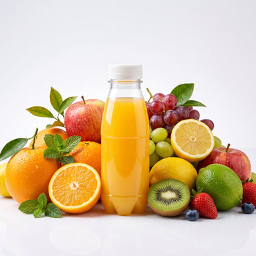 250ml Clear PET Juice Bottles with Caps FreshPack Solutions Ltd