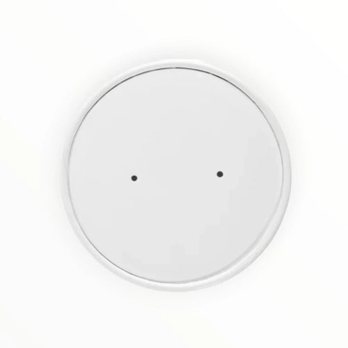 26/32oz White Paper Soup Container Lids