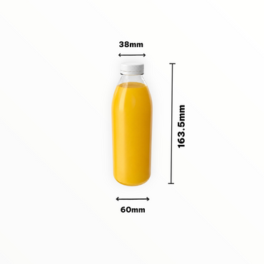 330ml Clear PET Juice Bottles with Caps FreshPack Solutions Ltd