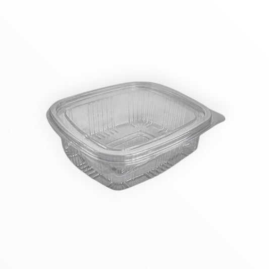 Somoplast 375cc Clear Hinged Square Container Economy