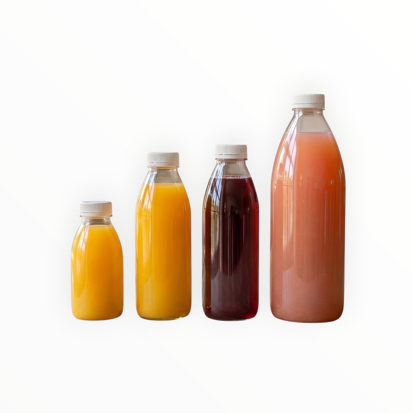 330ml Clear Plastic Bottles with Caps