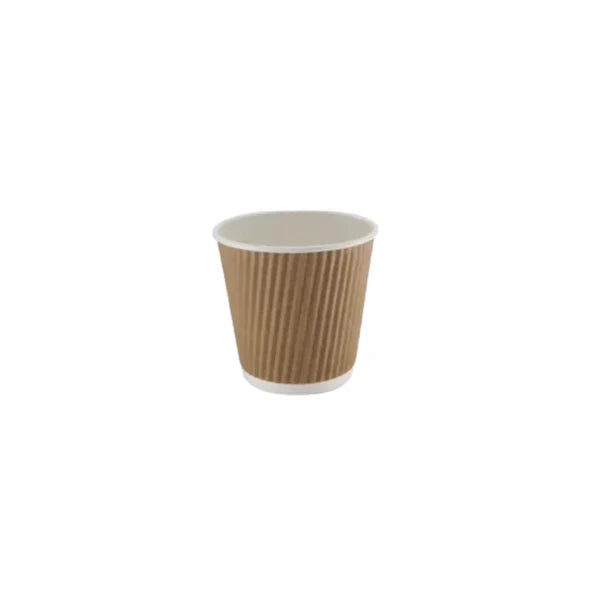 Ripple Kraft Paper Cup ( 4 Sizes) FreshPack Solutions Ltd