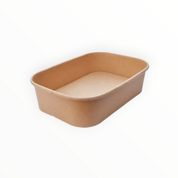 Rectangular Kraft Bowl Base (3 Sizes) FreshPack Solutions Ltd