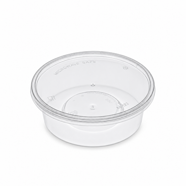 8oz Round Plastic Container with Lids FreshPack Solutions Ltd