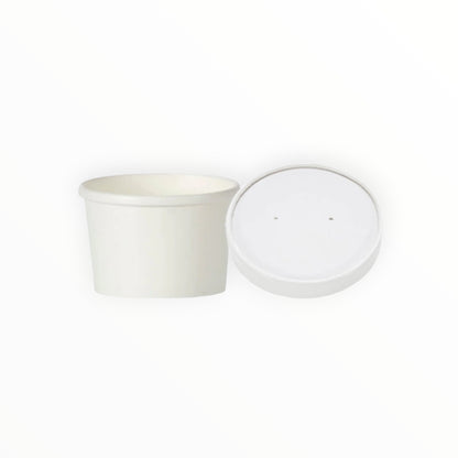 White Soup Container & Lid Combo(3 Sizes)