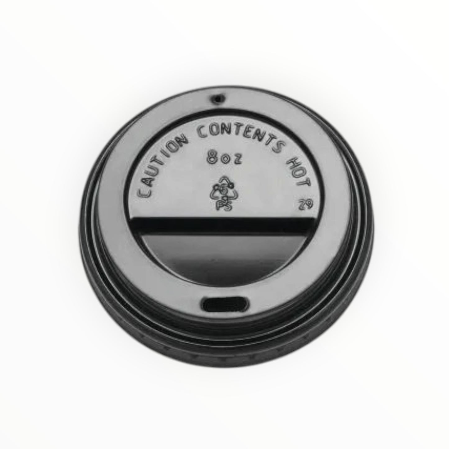 8oz Sip Thru Black Lids FreshPack Solutions Ltd