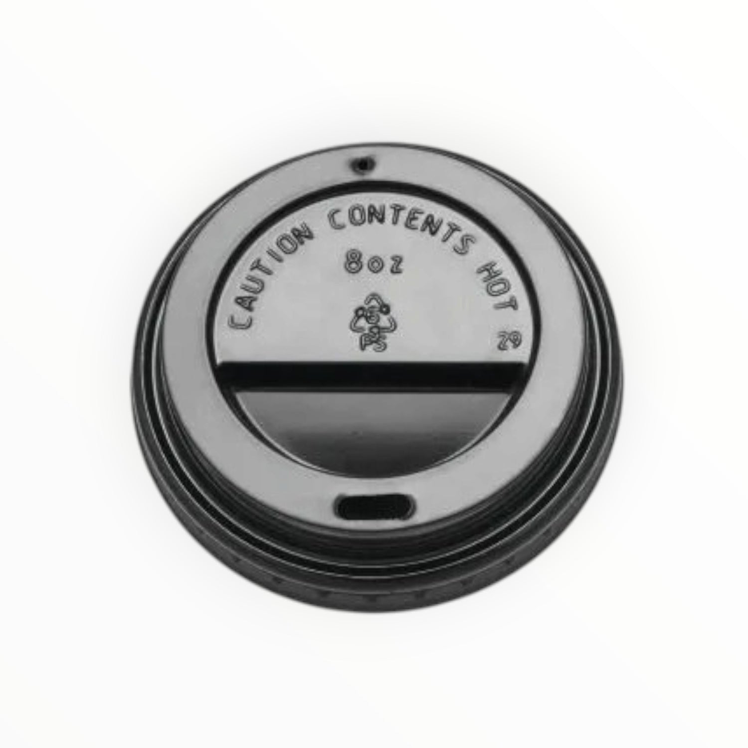 8oz Sip Thru Black Lids FreshPack Solutions Ltd