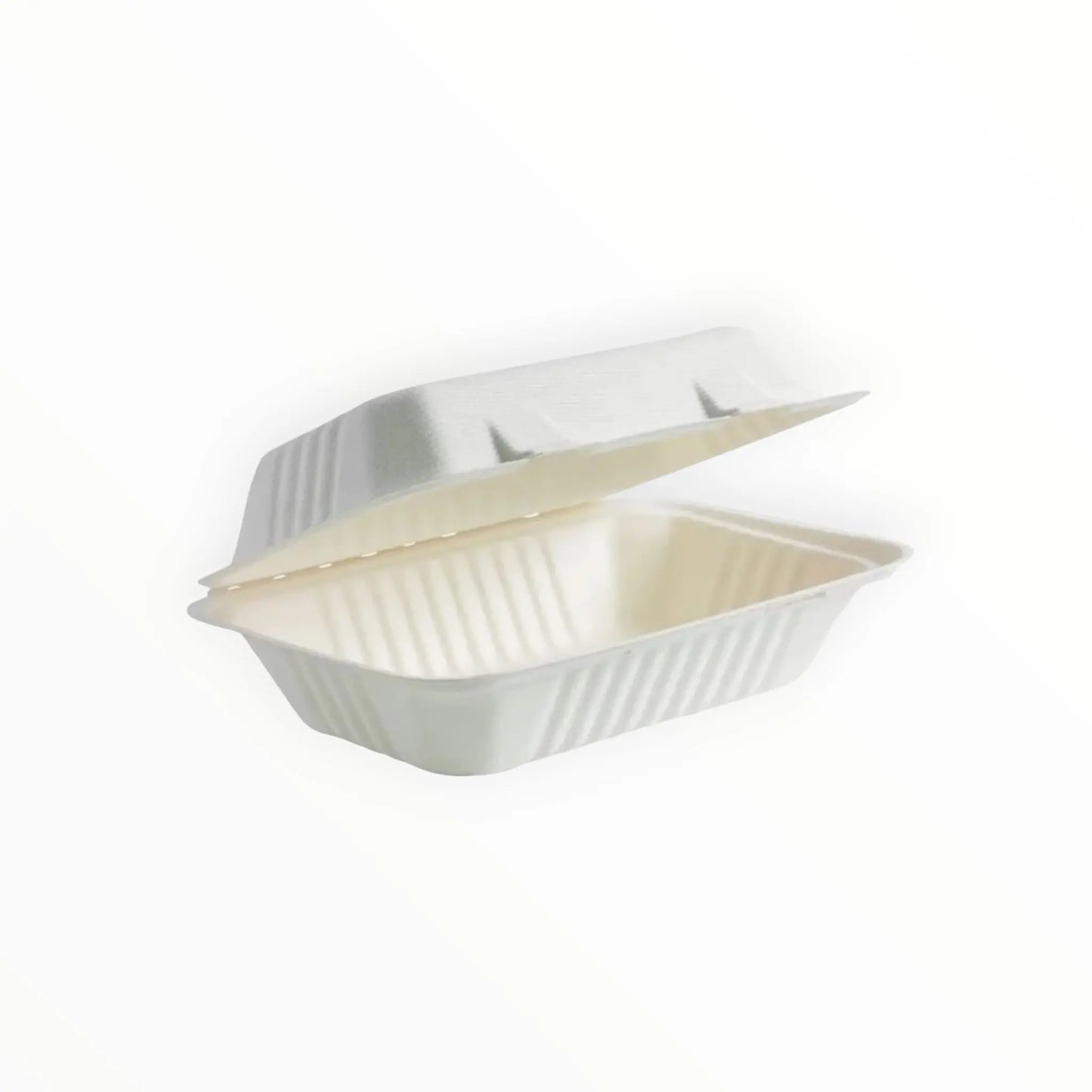 9x6x3 Bagasse Lunch box Clamshell FreshPack Solutions Ltd