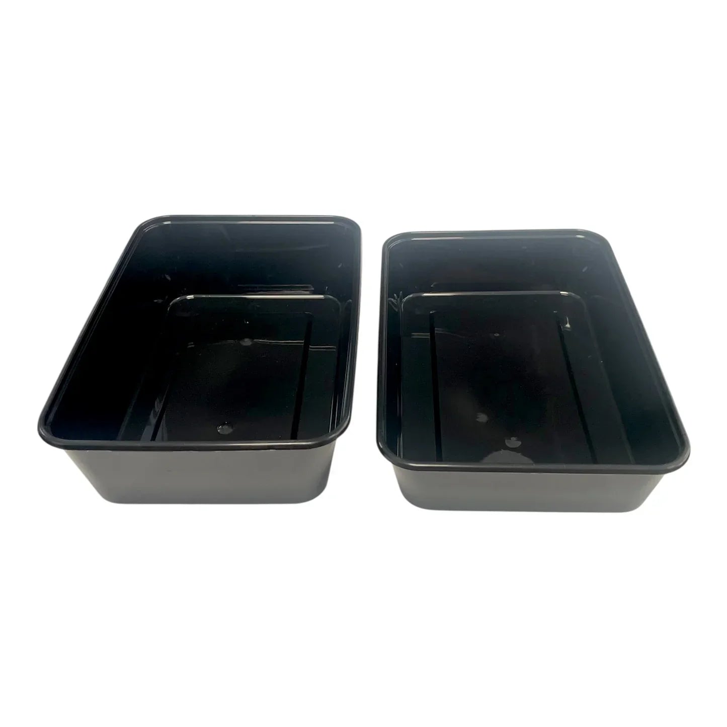Black Base Microwavable Container with Clear Lid (2 Sizes) FreshPack Solutions Ltd