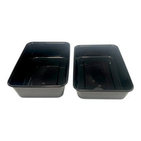 Black Base Microwavable Container with Clear Lid (2 Sizes) FreshPack Solutions Ltd