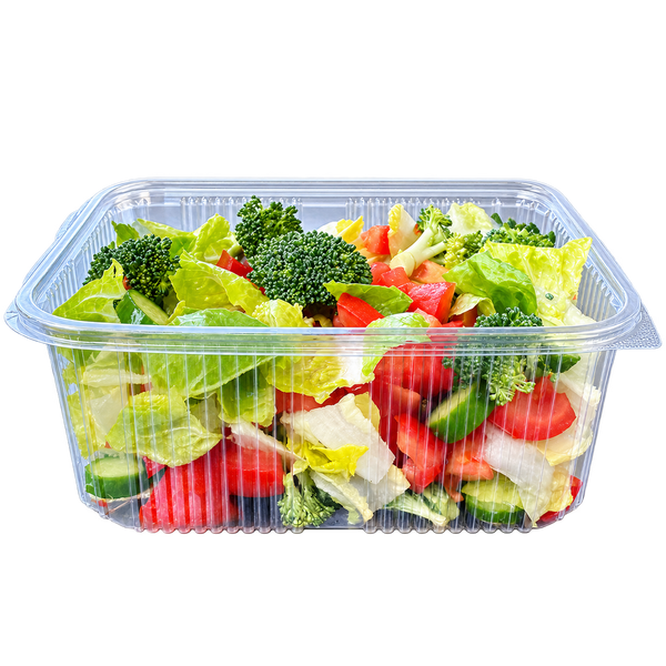 Rectangular Plastic Food Containers with Hinged Lids – 750ml to 2000ml FreshPack Solutions Ltd