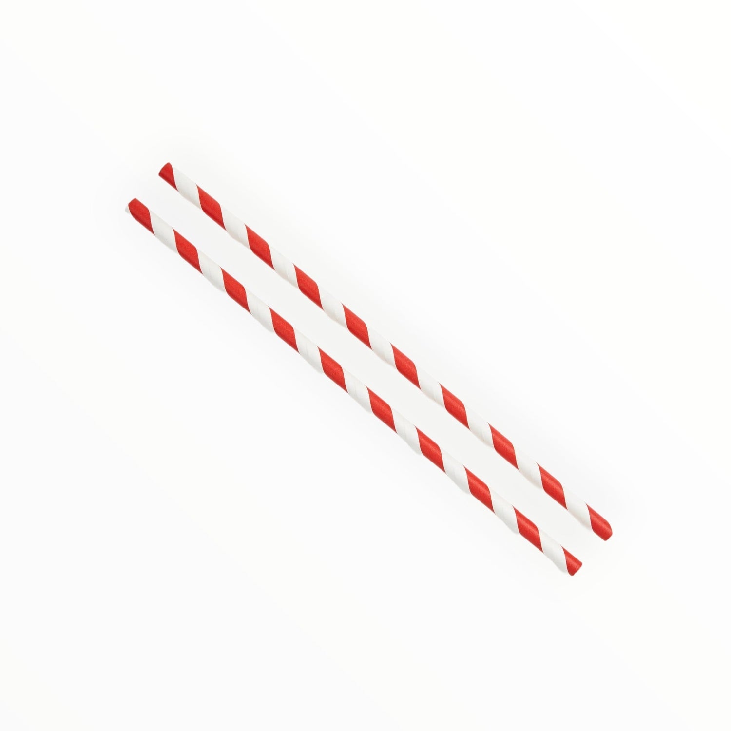 Red Stripe Paper Straws FreshPack Solutions Ltd