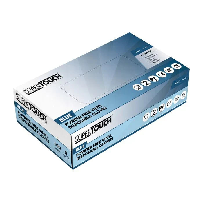 Large Blue Vinyl P/F Gloves FreshPack Solutions Ltd