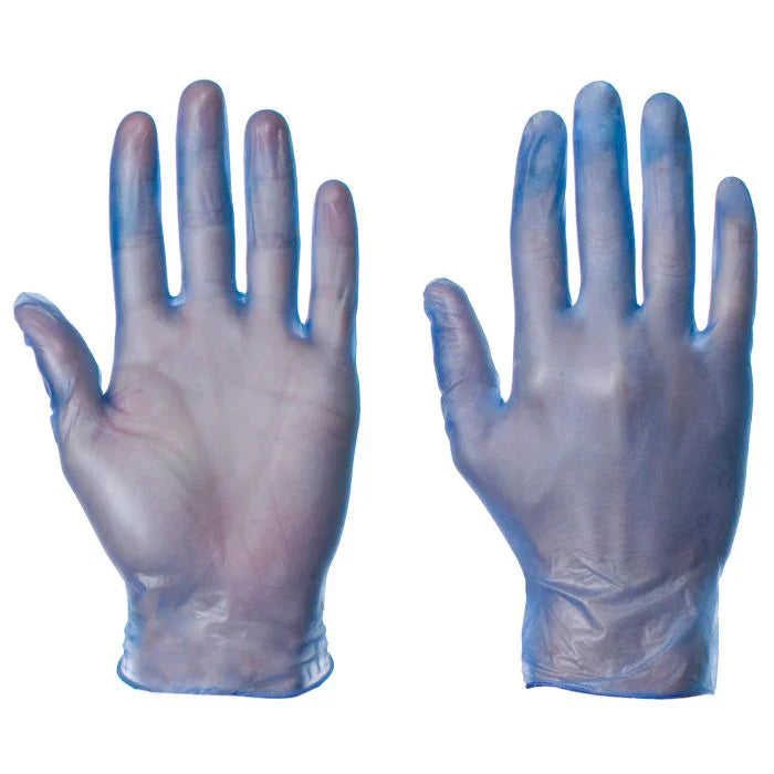 Small Blue Vinyl P/F Gloves FreshPack Solutions Ltd