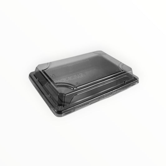 QA02 Black Sushi Container Base & Lid