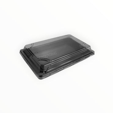 Black Sushi Container Base & Lid (Large) FreshPack Solutions Ltd