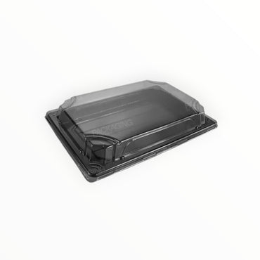 Black Sushi Container Base & Lid (Medium) FreshPack Solutions Ltd