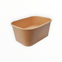 Rectangular Kraft Bowl Base (3 Sizes) FreshPack Solutions Ltd