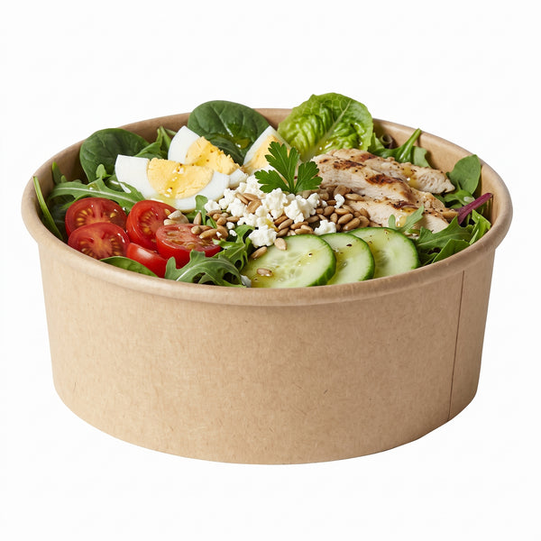 Round Kraft Bowl Base(4 sizes) FreshPack Solutions Ltd